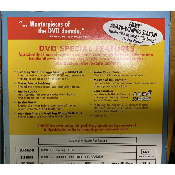 Seinfeld (DVD) Season 1-6 Box Sets - Half Are New And Sealed 3 Open - Picture 7 of 12